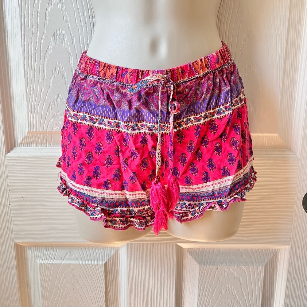 Boho ruffle shorts